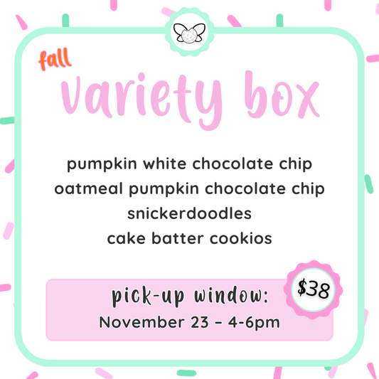 November 23: 4-6pm - Thanksgiving Cookie Variety Box 2