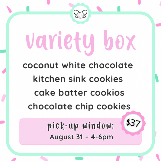 August 31: 4-6pm - All Cookie Variety Box