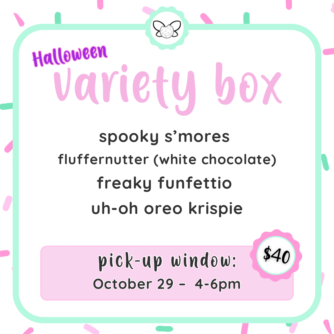 October 29: 4-6pm - Halloween Variety Box
