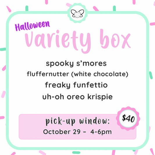 October 29: 4-6pm - Halloween Variety Box